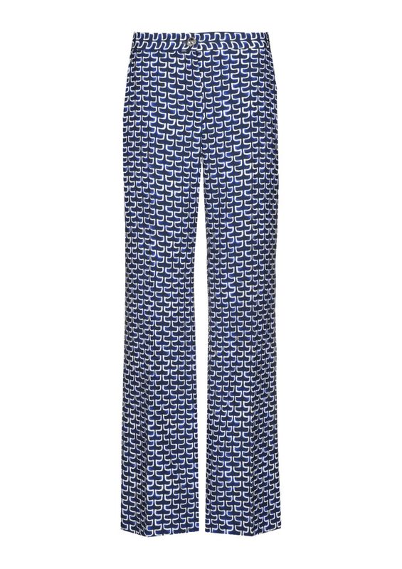 Caroline biss broek blauw wit 1538 29