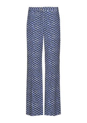 Caroline biss broek blauw wit 1538 29