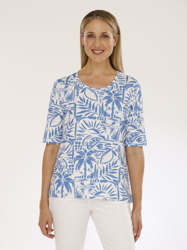 Golléhaug t-shirt wit blauw 02611 23209 639