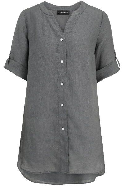 Dorisstreich chemisier grijs 281129 93