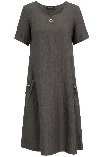 Dorisstreich kleed taupe 661135 86