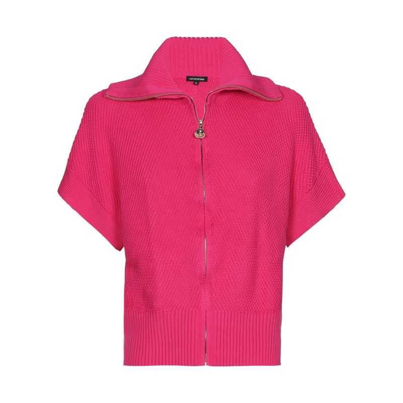 Caroline biss gilet fuhsia 1203-70