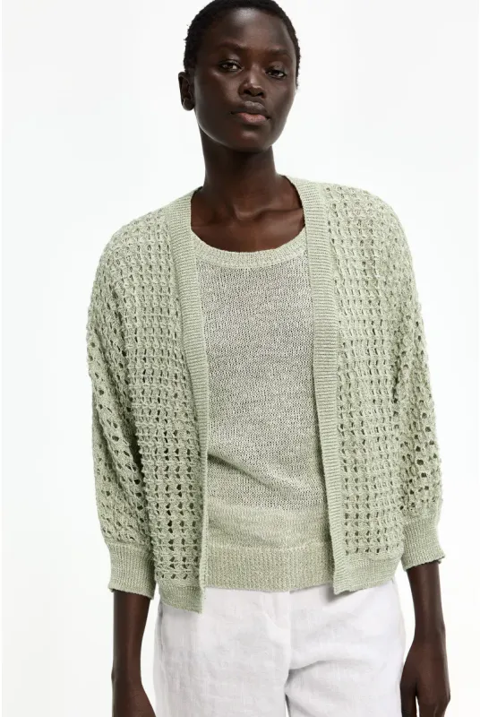 Xandres gilet groen amante 29561-01-0916