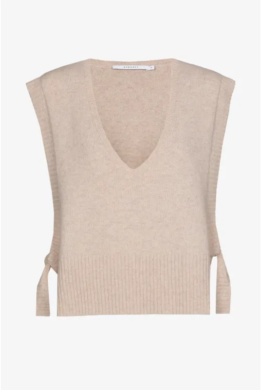 Xandres debardeur beige AYLA 29591-01-0384