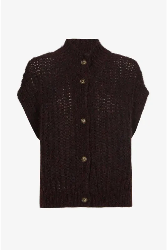 Xandres gilet bruin BRUMELLIA 29571-02-3281