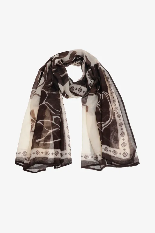 Xandres sjaal SCARF_WINTER_FLOWE 61696-01-3280