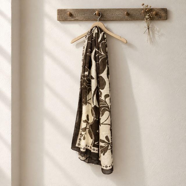 Xandres sjaal SCARF_WINTER_FLOWE 61696-01-3280