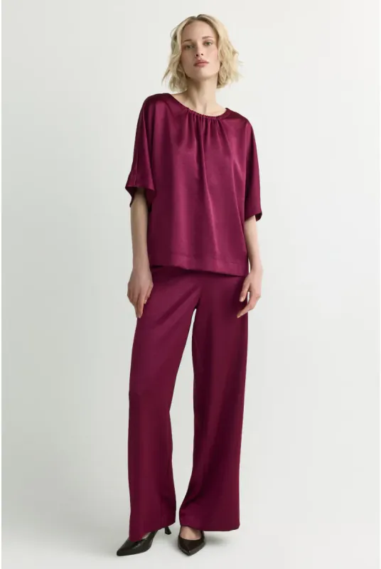 Xandres broek bordeau PAOLO 61645-01-6680