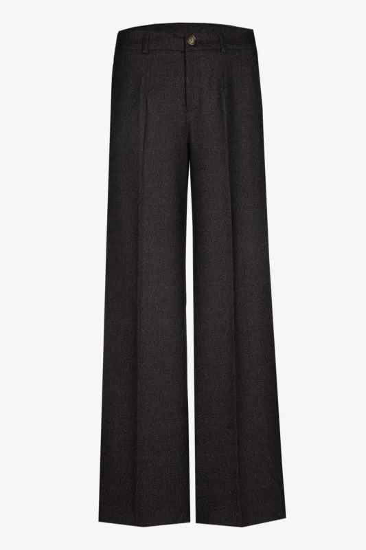 Xandres broek bruin chevron PUNCH_ 14290-24-3286