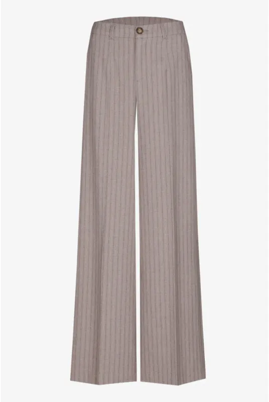 Xandres broek gestreept beige PUNCH_ 14290-22-0715