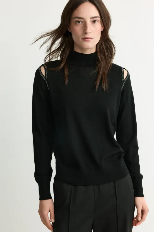 Xandres pull zwart GALEGA - 29655-01-0041