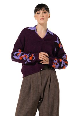 Caroline biss pull bordeaux 4263 59