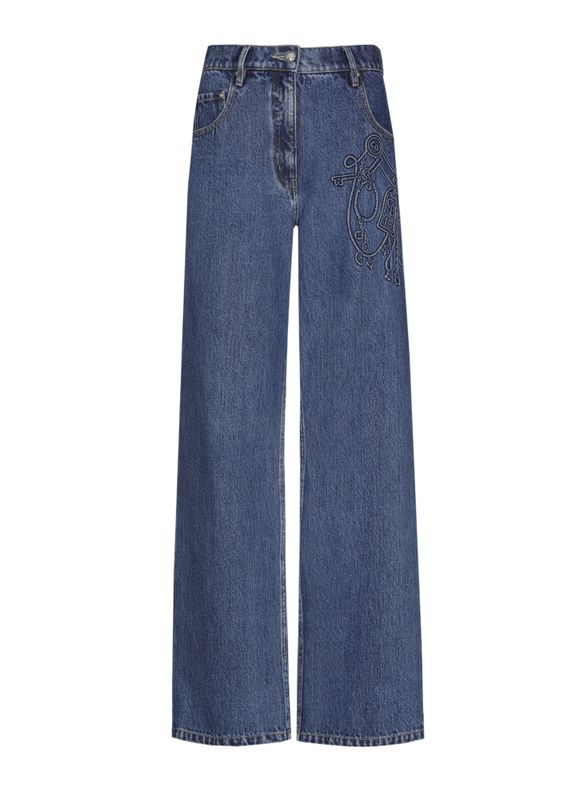 Caroline biss broek blauw 4504 24