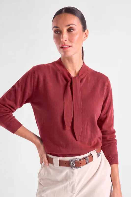Marie Mero pull steenrood 456 pu98 ber