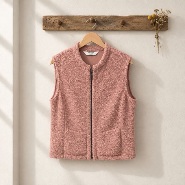 Sommermann gilet rose 7002-51 517 curly rose