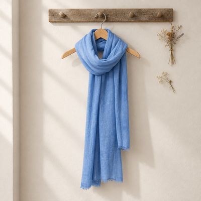 Tif sjaal lavendel blauw