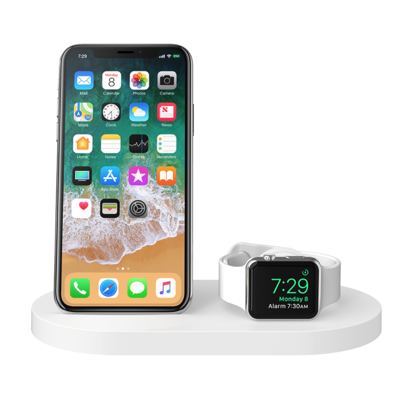 Base de carga inalámbrica Belkin BOOST ↑ UP ™ para iPhone + Apple Watch + puerto USB-A