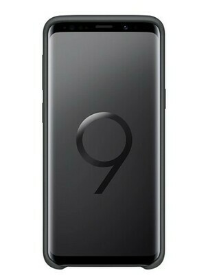 Samsung Silicone Cover, Galaxy S9, Color Negro