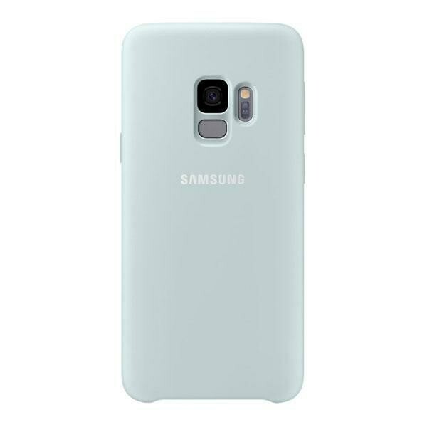 Samsung Silicone Cover, Galaxy S9, Color Verde azulado