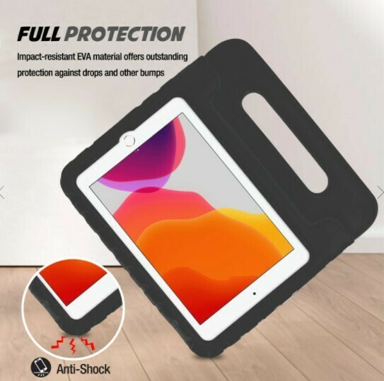 Protector ProCase de tercera generación para niños, iPad 10.2, Color Negro