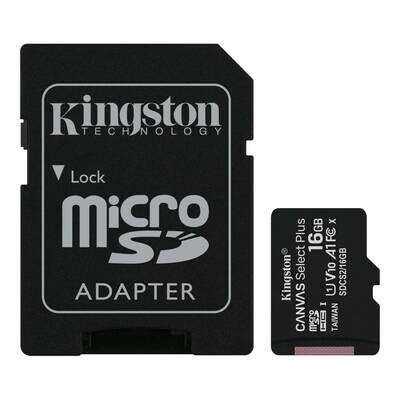 Memoria Kingston MicroSD Canvas Select, 16GB