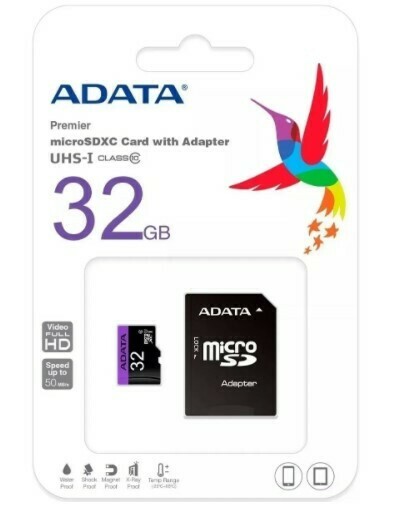 Memoria MicroSD Adata 32gb Con Adaptador