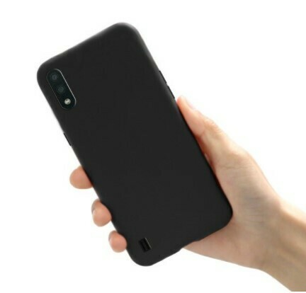Case de Silicona Samsung Galaxy A01 - Color Negro