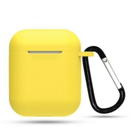 Protector de silicona blanda para Apple AirPods 1 y 2, Color Amarillo
