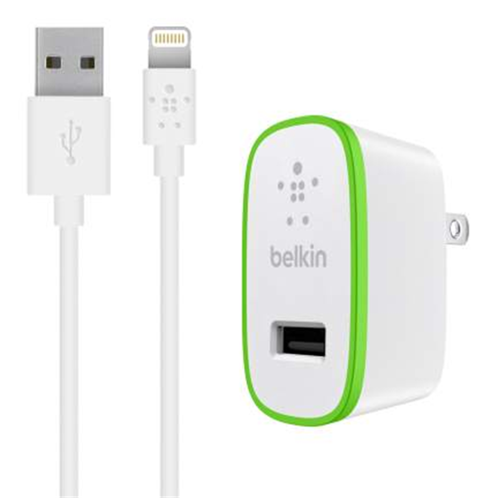 Cargador de pared Belkin USB-A de 12 W + cable Lightning a USB-A