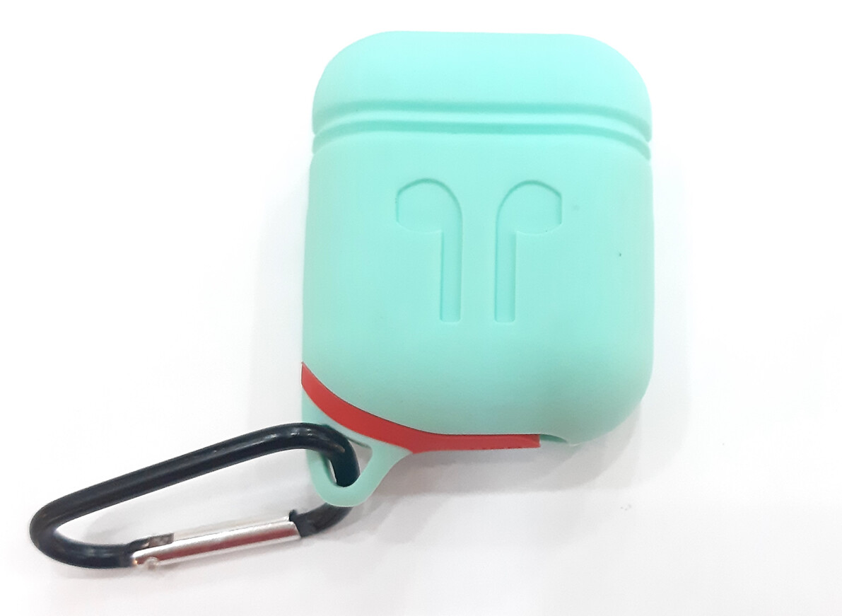Protector de silicona blanda para Apple AirPods 1 y 2, Color Verde Menta