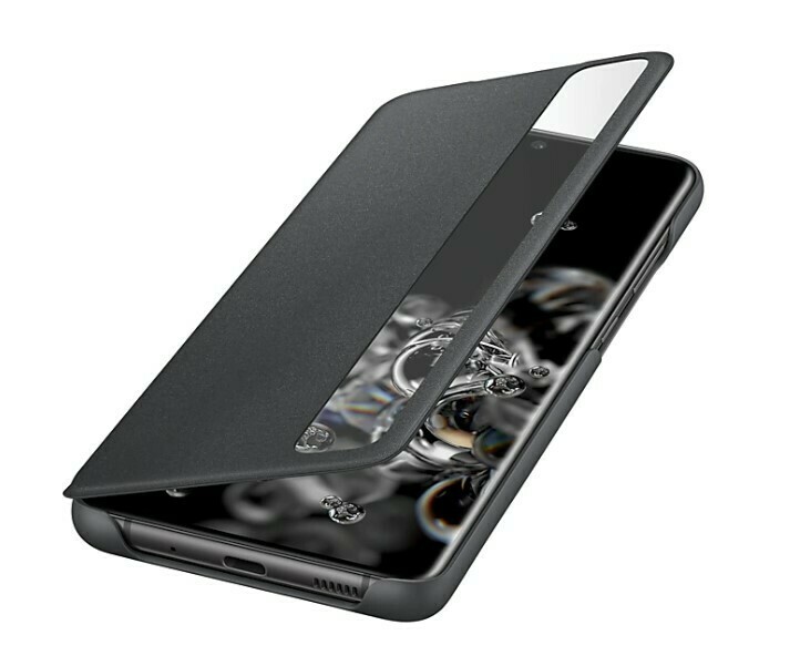 Case Smart Clear View Cover Samsung Galaxy S20 Ultra, Color Negro