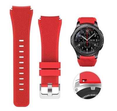 Pulso Smart silicona Samsung Watch S3 / 46mm - Rojo