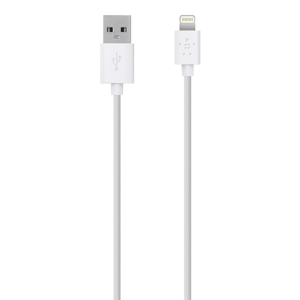 Cable Belkin de Lightning a USB, Color Blanco