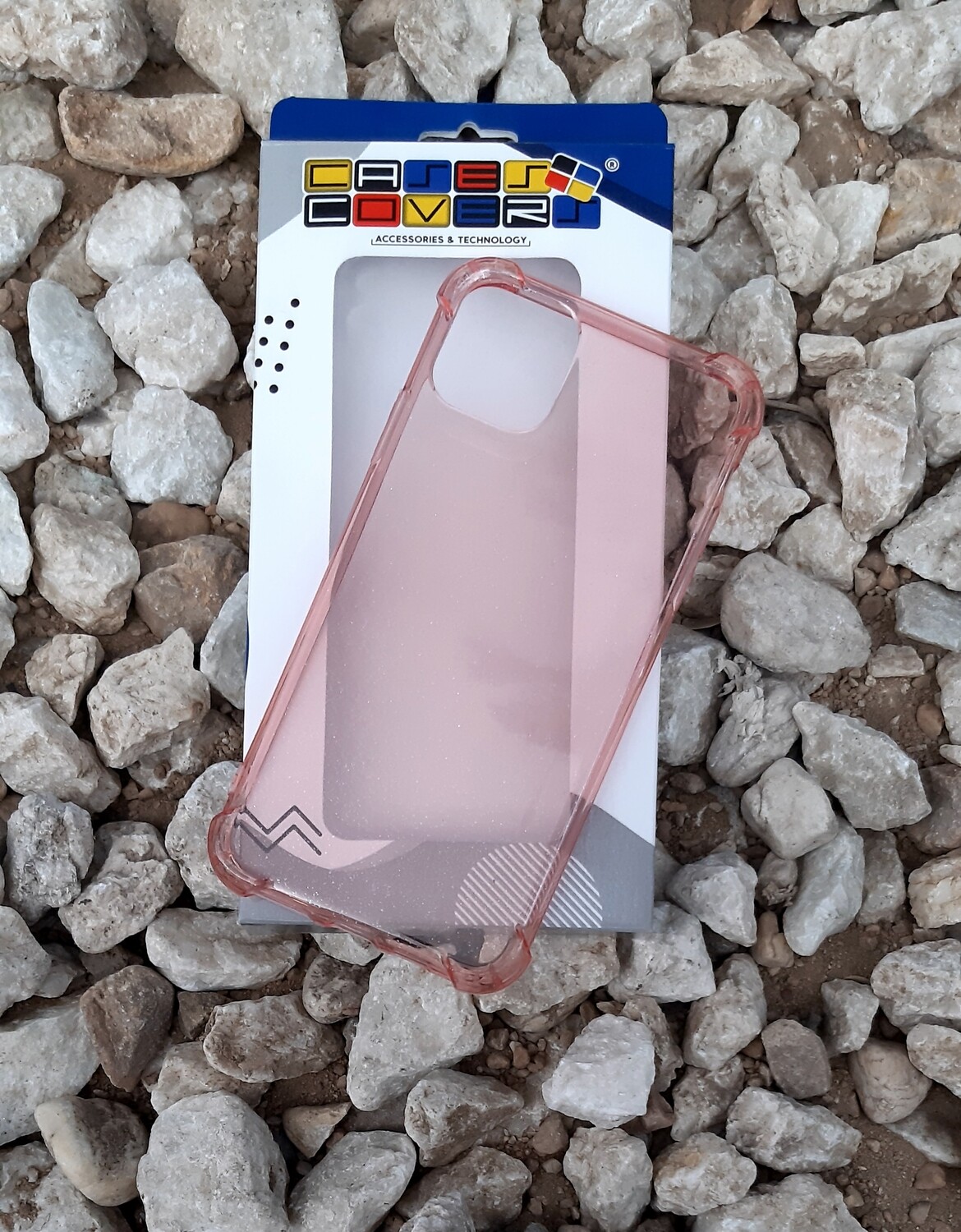 Case de silicona para IPhone11 Pro Max, Color Transparente Rosa
