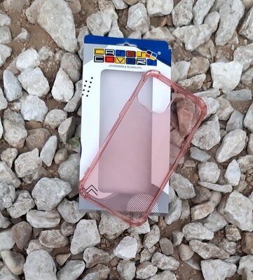 Case de silicona para IPhone12 ProMax, Color  Transparente Rosa