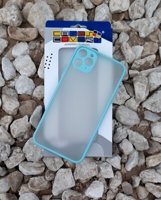 Case para IPhone11 Pro Max, Color Mate Transparente/ Azul Claro