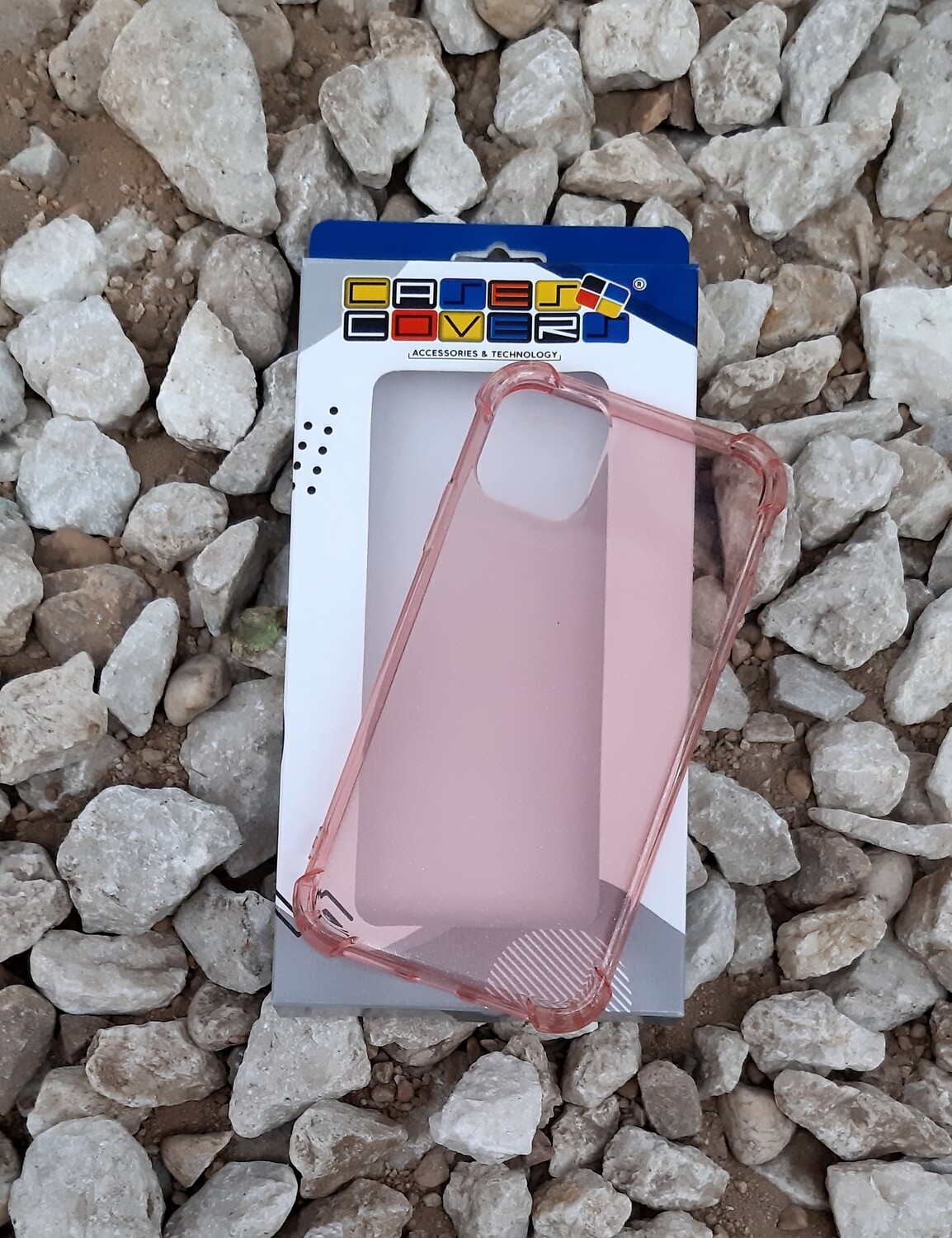 Case de silicona para IPhone11, Color Transparente Rosa
