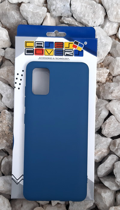 Case de silicona Samsung Galaxy A51, Azul