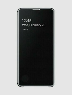 Case Clear View Cover Samsung Galaxy S10e, Negro