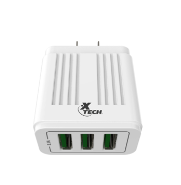 Cargador Xtech de pared con tres puertos USB