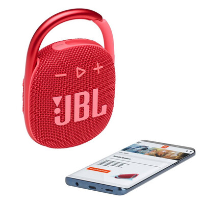 Parlante Jbl Clip 4 Bluetooth 10 Horas De Batería 5W Red