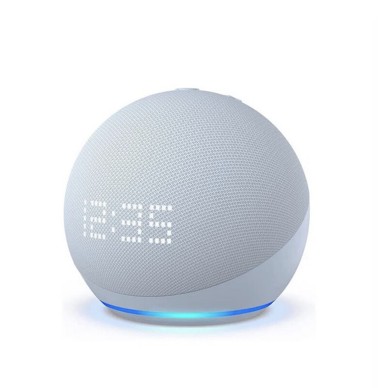Echo Dot 5Th Con Reloj Alexa Parlante Inteligente Amazon Azul