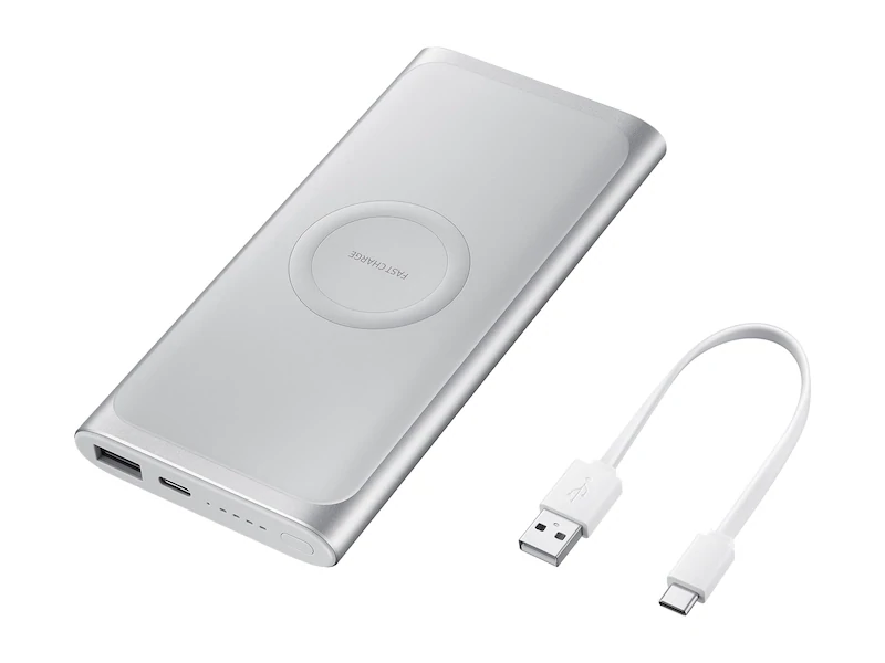 Samsung Wireless Charger Portable Batery 10k silver