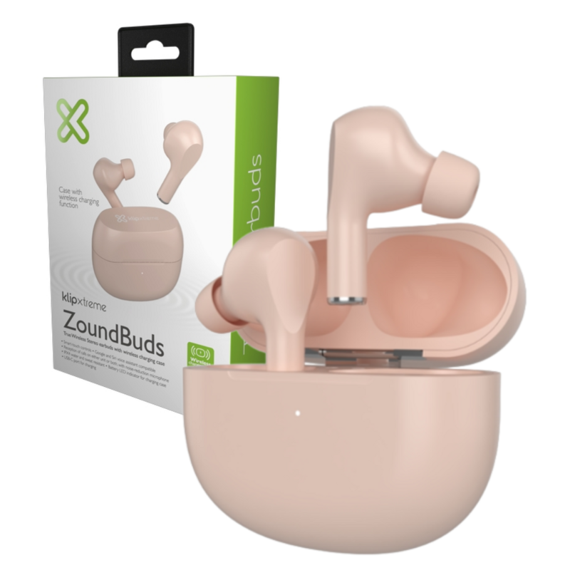 Audífonos In-ear Inalámbricos KlipXtreme ZoundBuds Color Rosado
