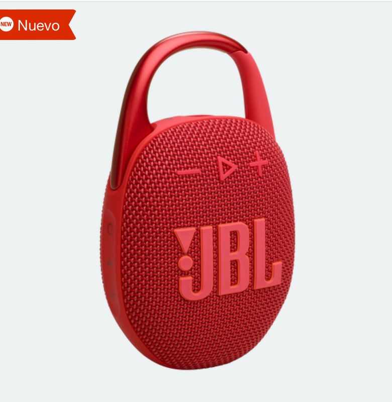 JBL Clip 5 Rojo, Altavoz Bluetooth ultraportátil, impermeable.