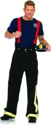 3 pc fire captain pants w/refelective