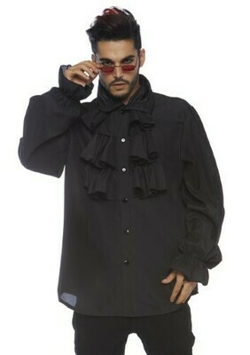ruffle front shirt