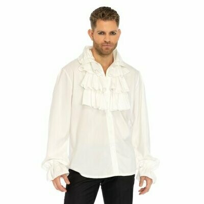 ruffle front shirt