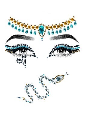 Cleopatra adhesive face jewels