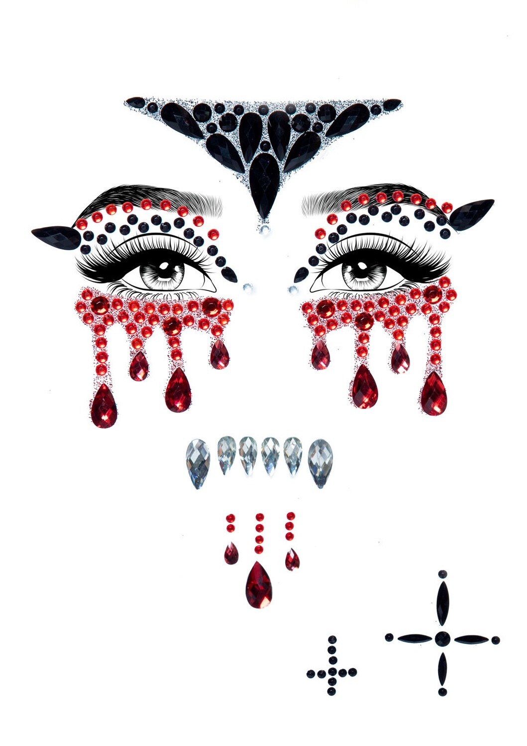 Vampire adhesive face jewels 